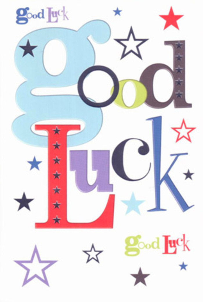 There's an undeniable vibrancy about this good luck card, crafted to evoke the heartfelt cheer that flows through Chadwell Heath's bustling streets and local celebrations. Its surface is a pristine, bright white, providing a canvas where every colourful, hand-drawn letter bursts forth with personality. Soft, pastel blue curves around a confident black, while exuberant reds and fresh mossy greens weave energy into the message-each hue reminiscent of the diverse flowers picked by our community florists. Dotted among these letters are radiant stars, some bright as streetlights on a winter's evening, others gentle like fading wishes across the East London twilight. The typography itself feels as if it's softly cheering you on from the sidelines-just as friends do at St. Chad's Park or outside the local school gates-infusing the composition with genuine, heartening belief. The generous white space gives every colour and shape a chance to breathe, resulting in a card that feels uplifting and unmistakably modern, yet deeply personal. More than just ink on paper, this card is a talisman of optimism and encouragement, a charming reminder that Chadwell Heath pride and hope can journey alongside you wherever your path may lead.